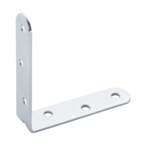 SOTECH 10 x Winkelverbinder 80 x 80 x 19 x 2 mm Abgerundet Stahl Verzinkt Lochung Gesenkt mit Sicke