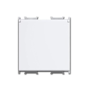 TEM MODUL PLUS Schuko Steckdose Klappdeckel 2M Weiß