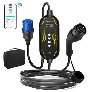 Junsun EV Ladegerät 7kw 5m Cable Smart App Type 2 1-phasig 6-32A