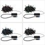 Paulmann Yuna Plug & Shine RGB LED-Lichterkette, 10m, schwarz, zeigt verschiedene Lichtfarben.