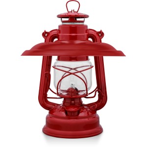 Feuerhand Sturmlaterne Baby Special mit Reflektorschirm, rubinrot. Blendschutz für Garten & Terrasse.