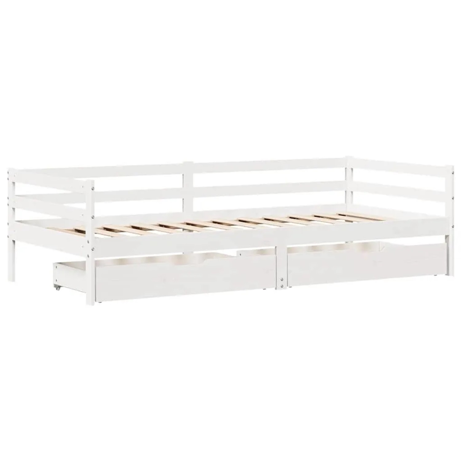 vidaXL Tagesbett mit Schubladen Weiß 90x200 cm Kiefernholz 3302048 günstig online kaufen
