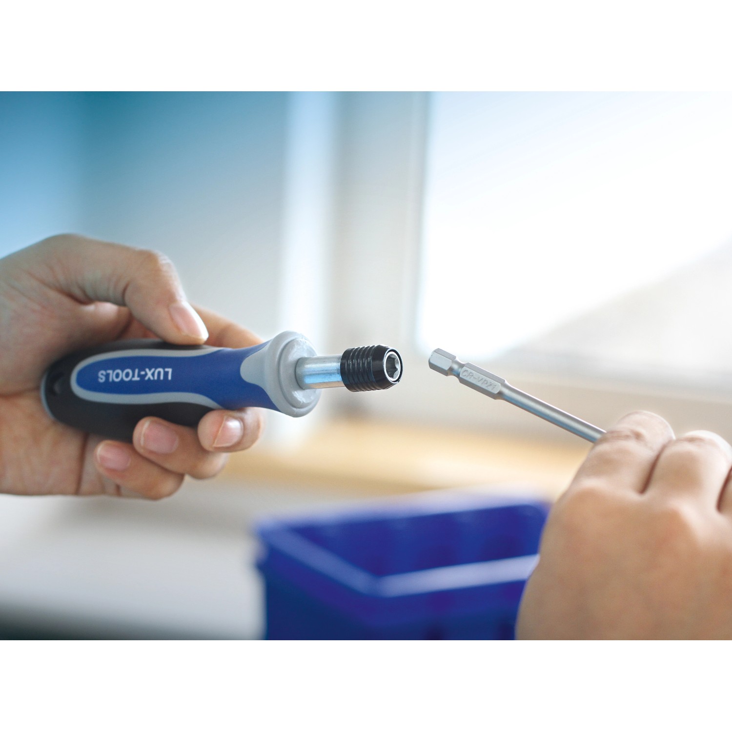 Innensechskant Bit 2mm 98mm - HSS Langbit Schwarz/blau Für Schraubendreher