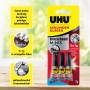 Uhu Sekundenkleber Blitzschnell Minis Gel, 3 Tuben à 1g. Gelartiger Kleber für präzises Kleben.