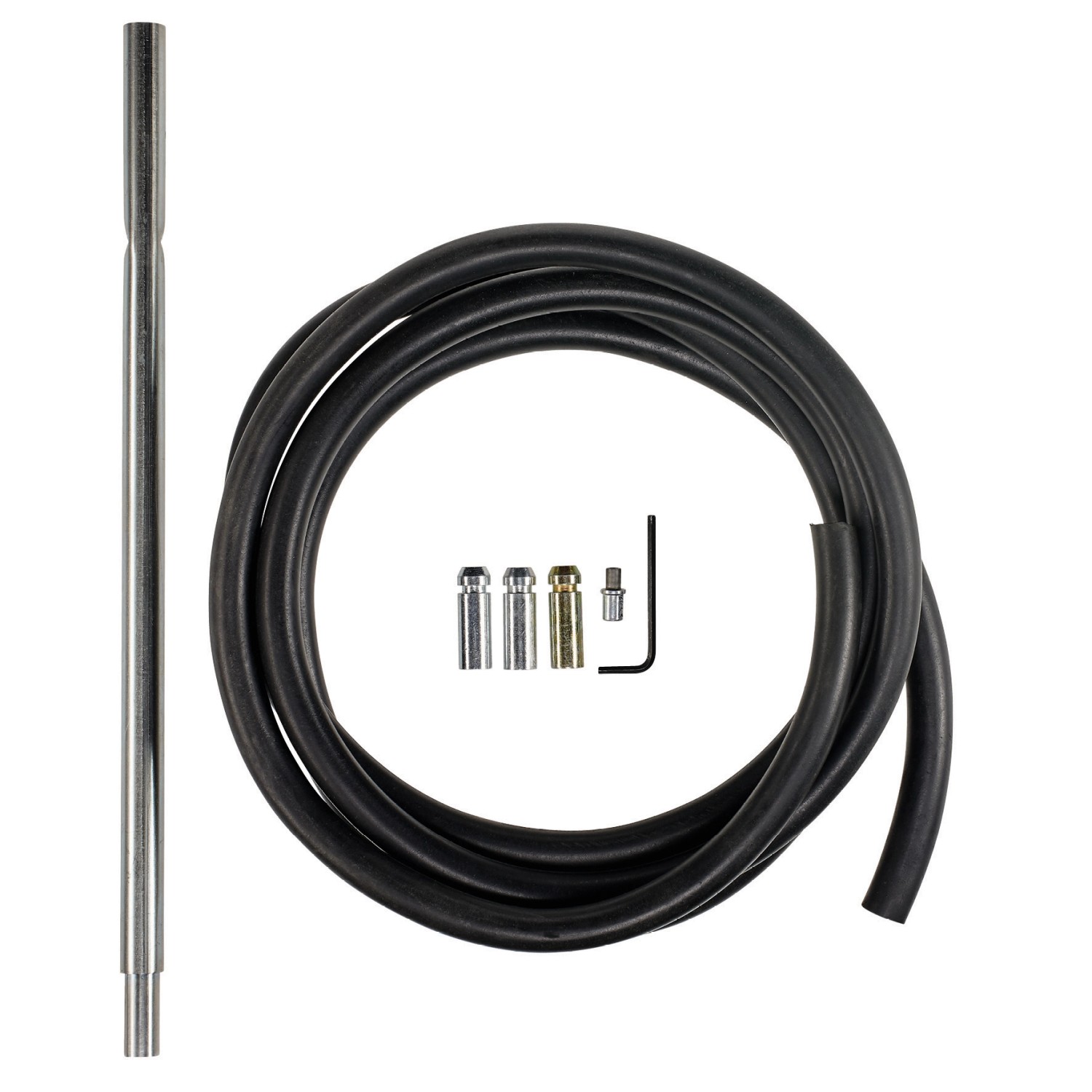 Einhell Druckluft-Saugstrahlpistole Zubehör: Schlauch, Saugrohr und Düsen für Kompressor Sandstrahlarbeiten.