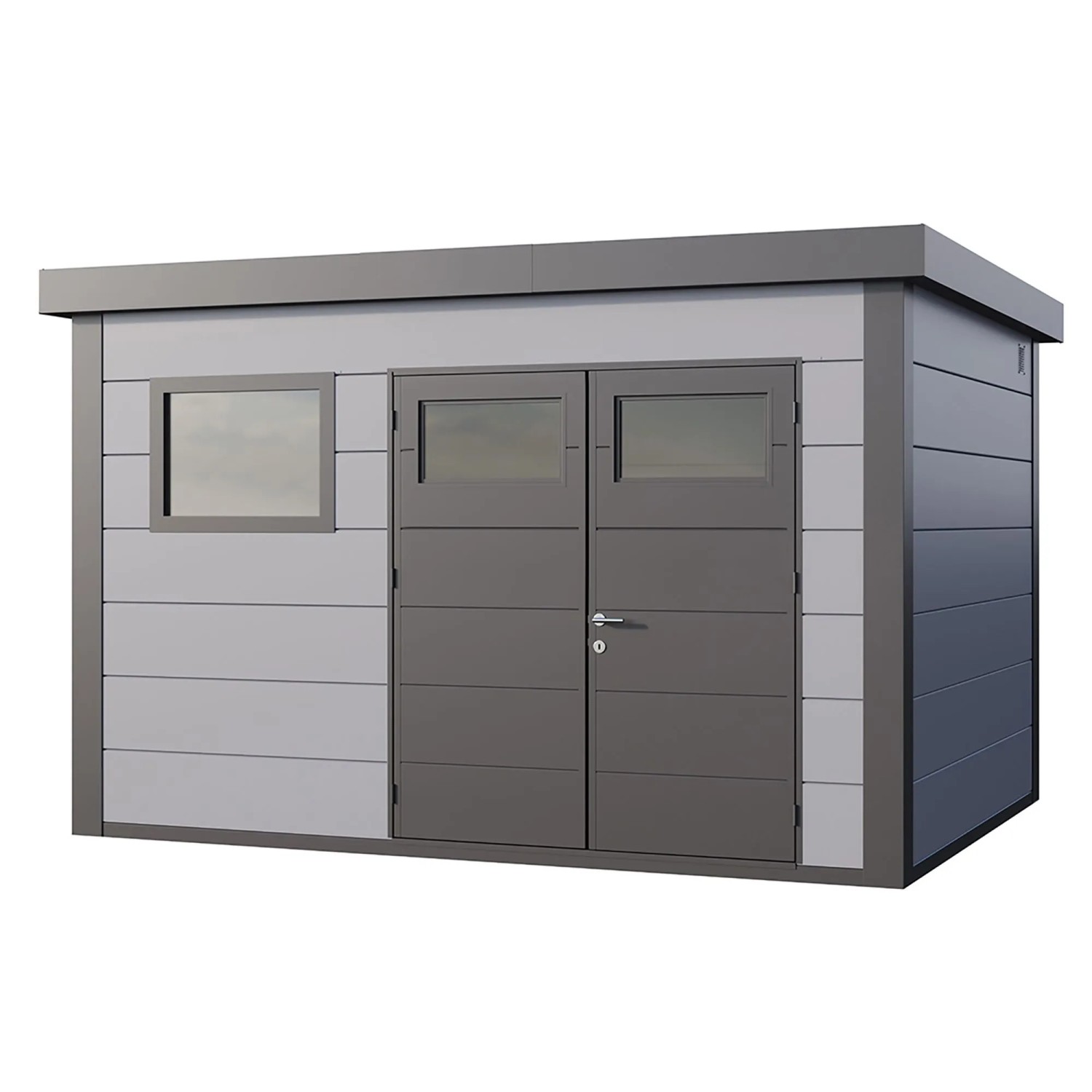 Gerätehaus Classico 3930+ Hellgrau 388 cm x 298 cm günstig online kaufen