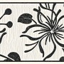 A.S. Création Bordüre Stick Up mit Blumenmuster in Schwarz und Weiß.
