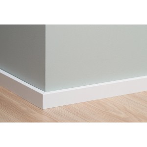 Egger Sockelleiste 4 cm Weiß