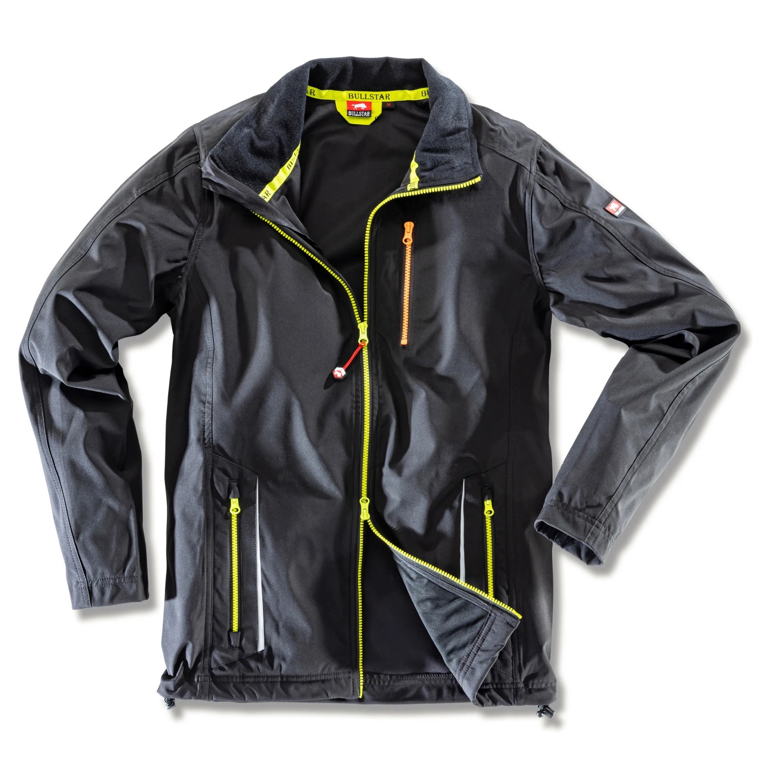 Schwarze Bullstar Light-Softshelljacke Ultra in Größe XXL für Arbeitskleidung.