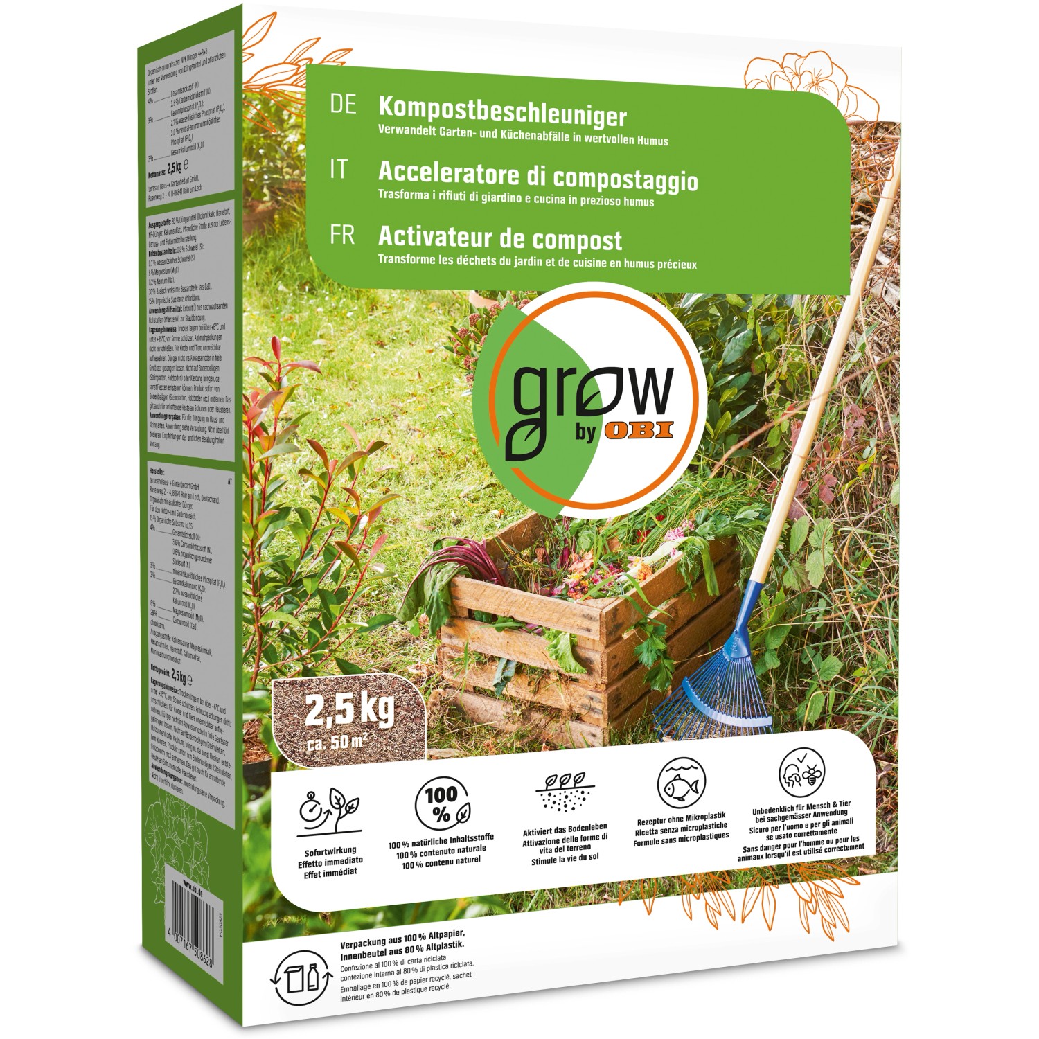 GROW by OBI Kompostbeschleuniger, 2,5 kg günstig online kaufen