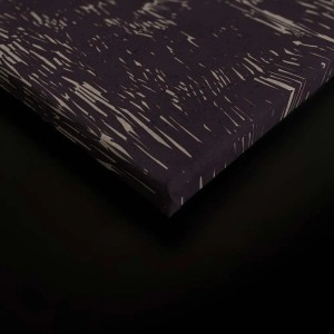 Bricoflor Leinwandbild Tannenwald grau-schwarz, grafisches Wandbild 120x80 cm für Wohnräume.