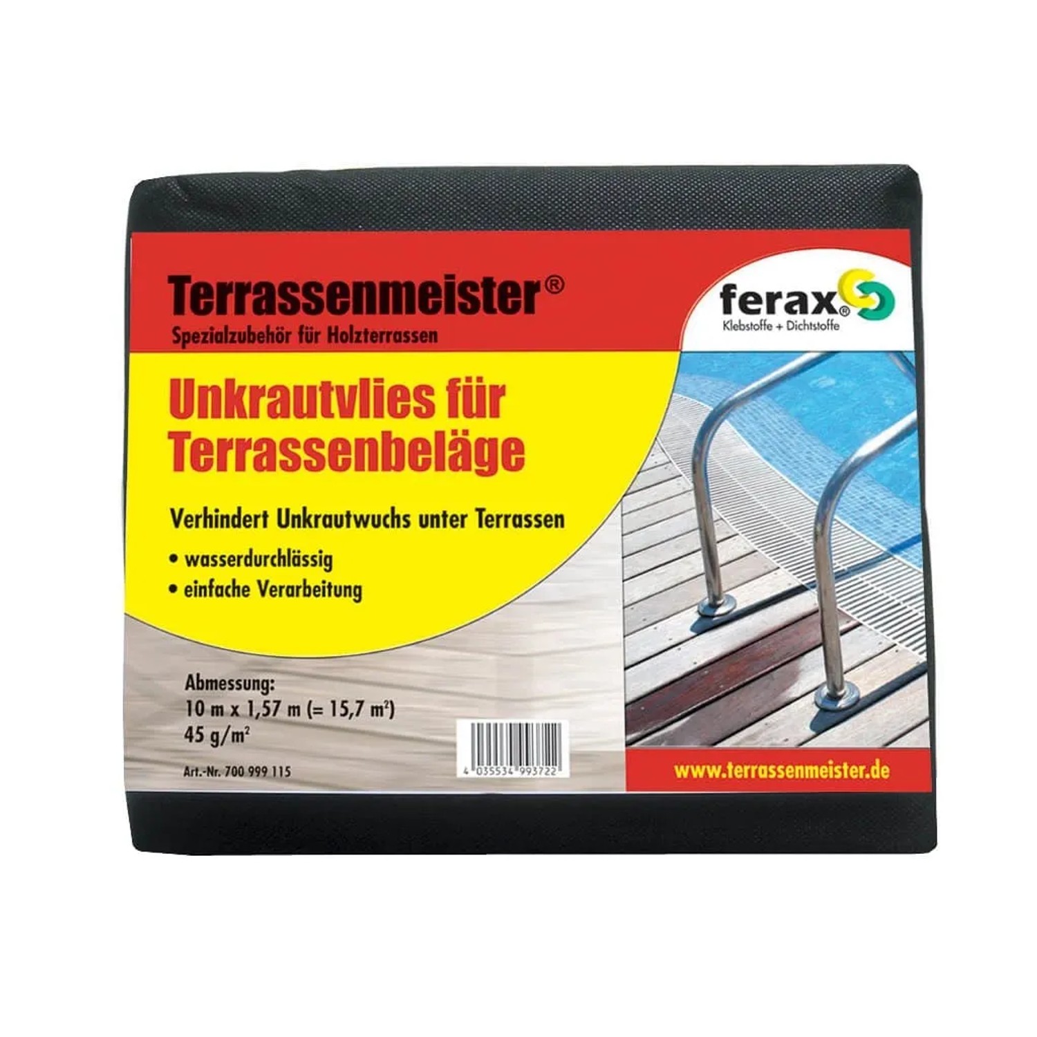 Ferax Unkrautvlies für Holzterrassen