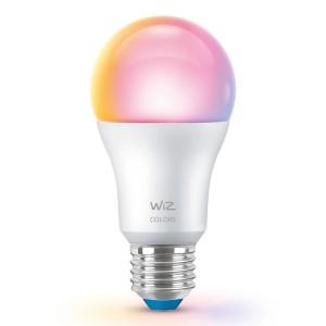 WiZ LED-Lampe E27, 8,5W, Glühlampenform, farbiges Licht, 2er-Pack.