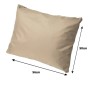 Beiges Gartenkissen 100x50x50 cm für Polyrattan Möbel, geeignet für 2-Sitzer Gartensofa.