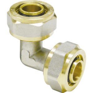 Messing Winkel-Schraubfitting, 16 mm, für Heizung und Trinkwasserinstallation.