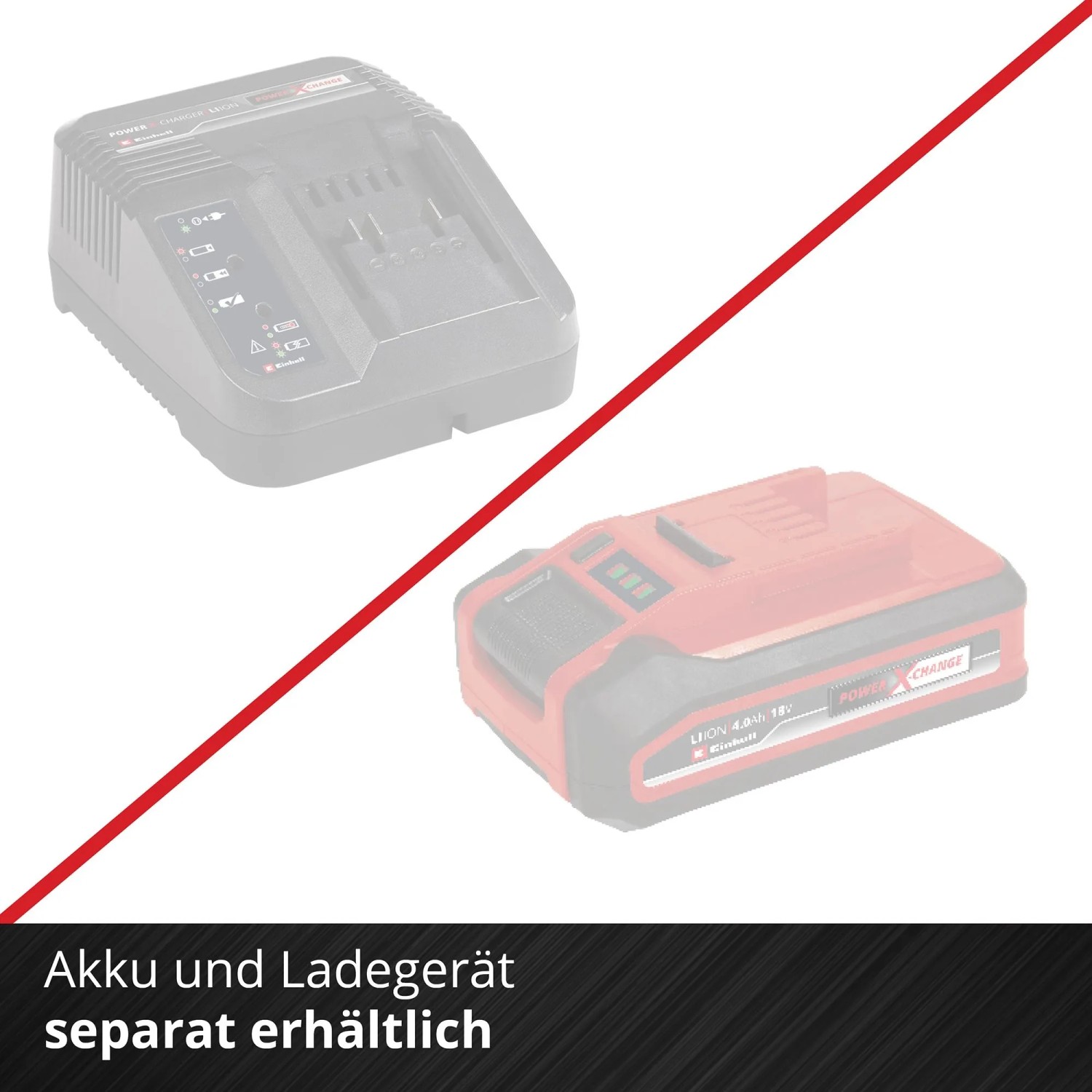 Einhell USB-Akku-Adapter TC-CP 18 Li USB A/C-Solo Rot (Akku und Ladegerät nicht enthalten)