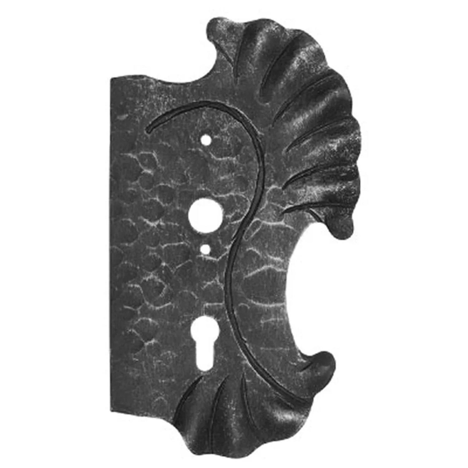 FeNau Schlossplatte Rechts Maße 155x270x4 mm Dornmaß 60 mm Stahl S235JR Roh