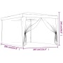 Grünes Partyzelt 3x4m mit Mesh-Seitenwänden für Garten & Feiern.