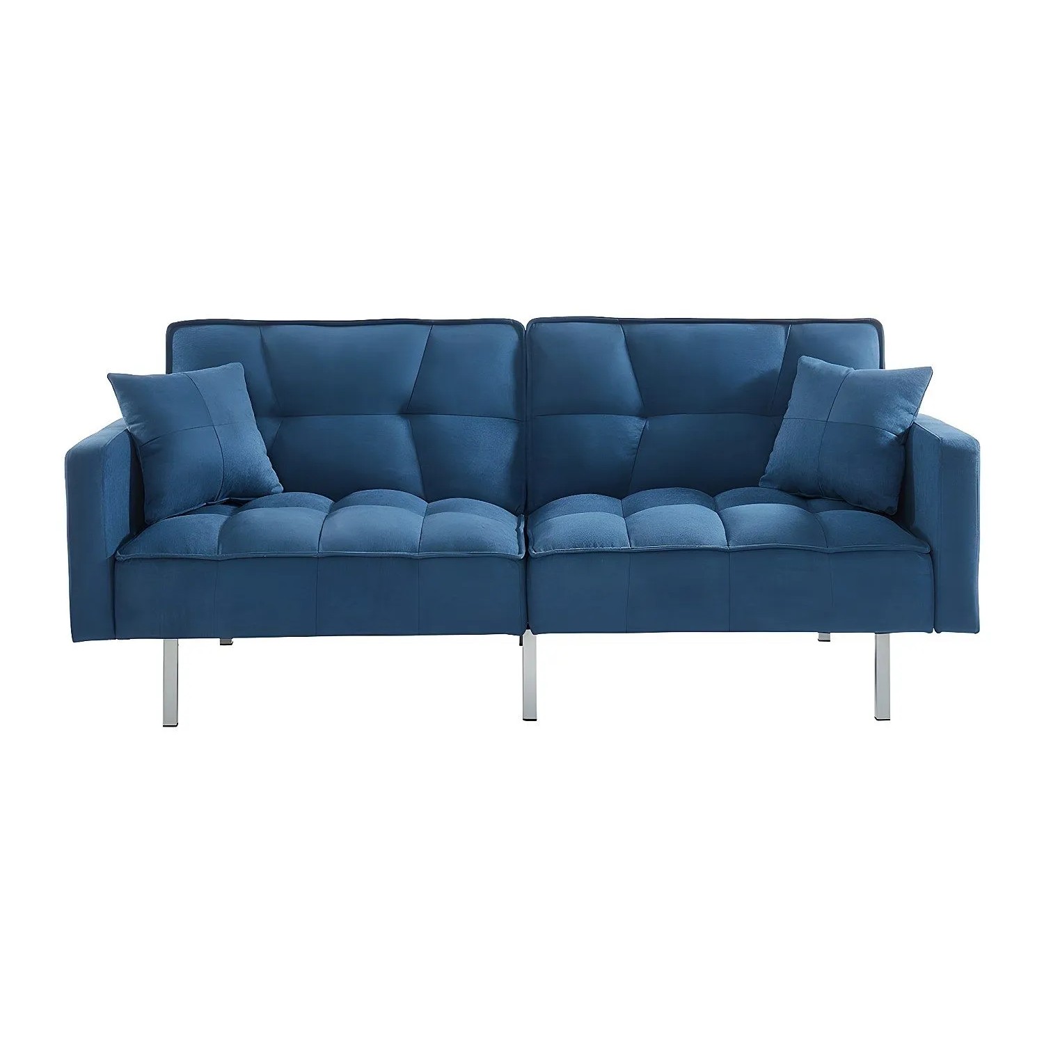 Vente-unique Schlafsofa Miney Blau 198 cm