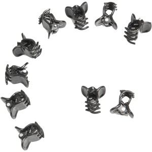 Floraworld Orchideenclips, 10er-Set, anthrazit, Zubehör zur Befestigung von Orchideen.