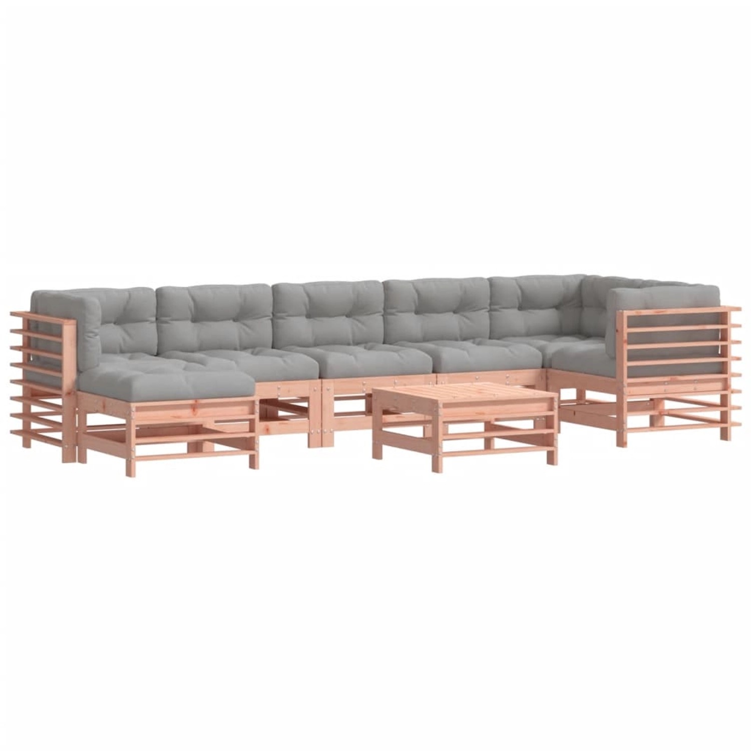 vidaXL 8-tlg Garten-Lounge-Set mit Kissen Massivholz Douglasie Modell 6 günstig online kaufen