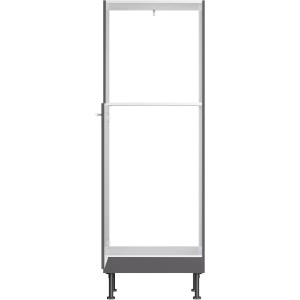 Optifit Midi-Schrank Ingvar420, 60 cm, Anthrazit Matt, für Backofen und Kühlschrank.