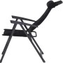 Siena Garden Campingsessel Premium, anthrazit, 6-fach verstellbar, mit AirMesh Bezug.