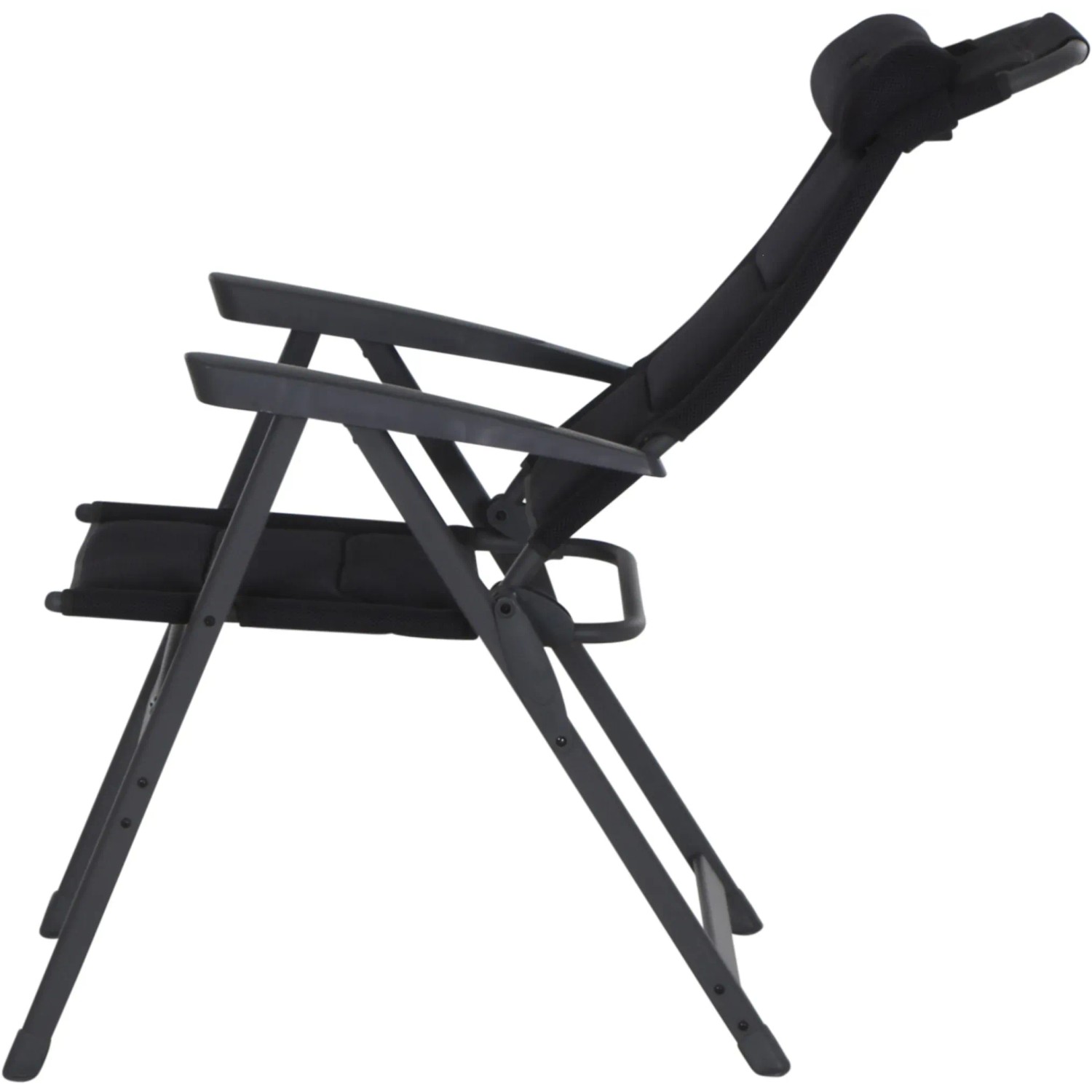 Siena Garden Campingsessel Premium, anthrazit, 6-fach verstellbar, mit AirMesh Bezug.