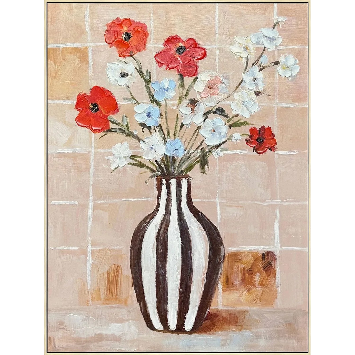Art Universe Leinwandbild Matisse Inspired Flowers 60 x 80 cm