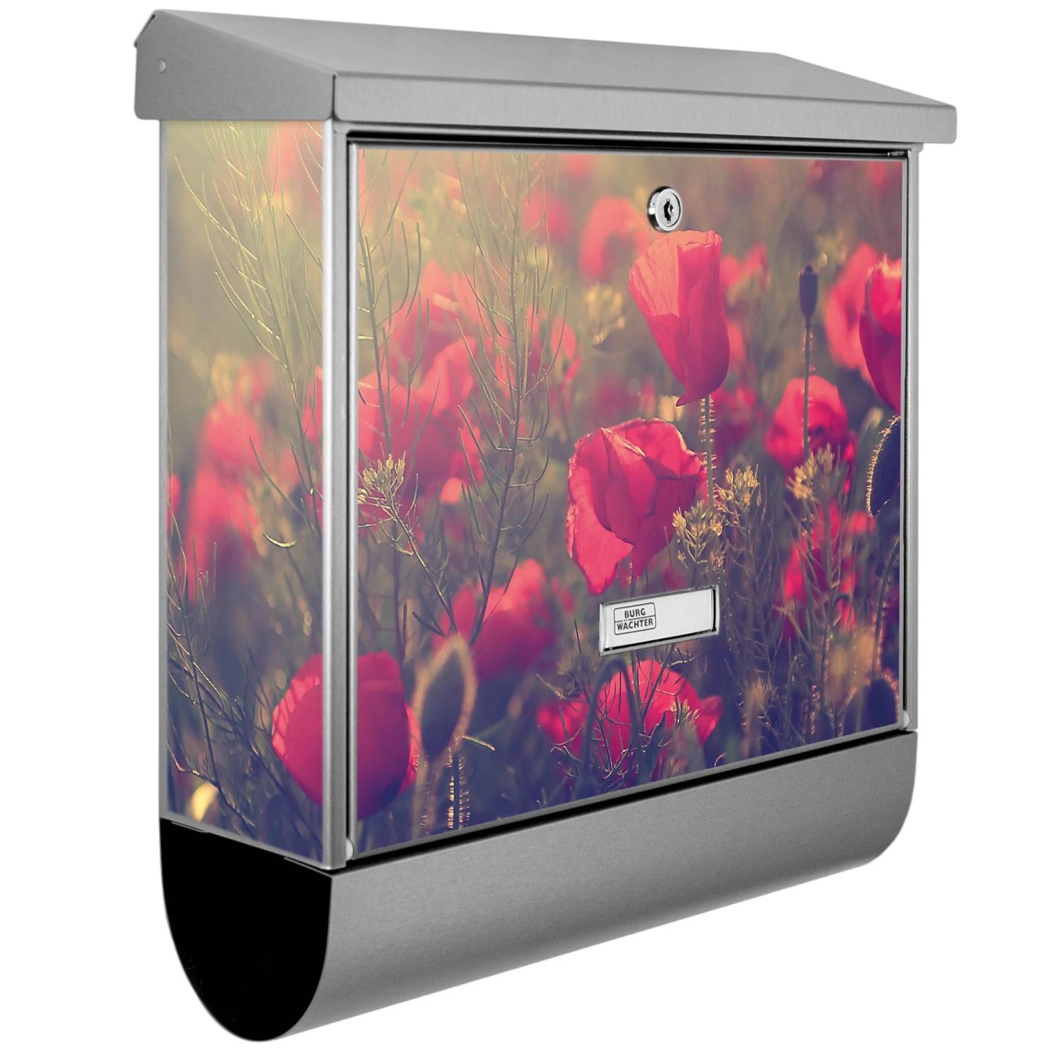 Banjado Briefkasten Edelstahl 38x39x12cm Mit Zeitungsfach Inkl. Montagemate günstig online kaufen