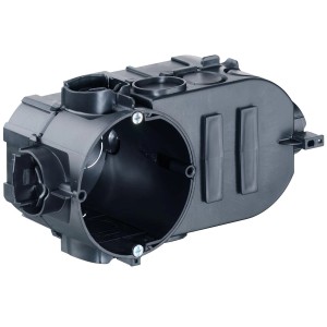 Schwarze Kaiser Electronic-Dose 1068-02 für Unterputzmontage mit Kabeleinführungen.