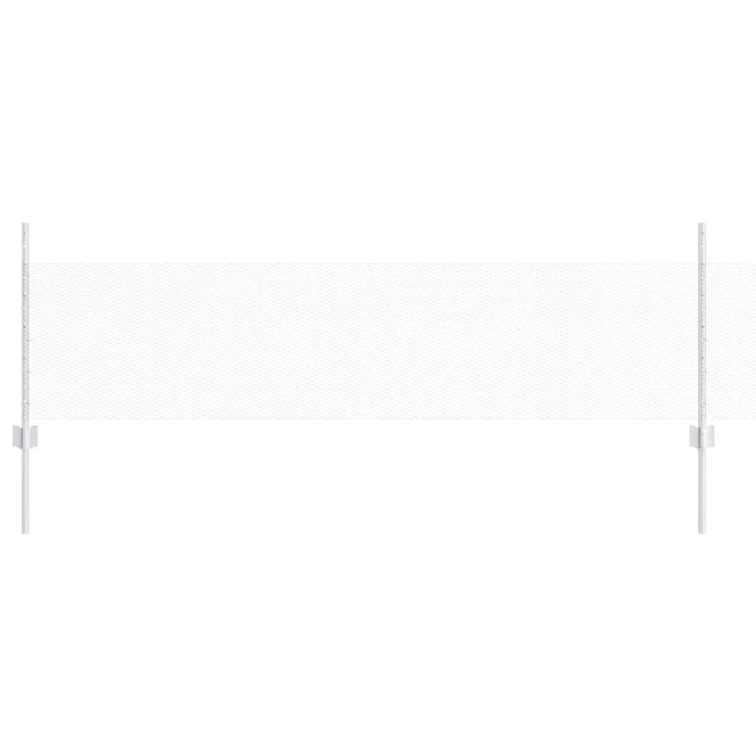 vidaXL Zaun mit Pfosten Silber 0,5 x 25 m Stahl 3336986 günstig online kaufen