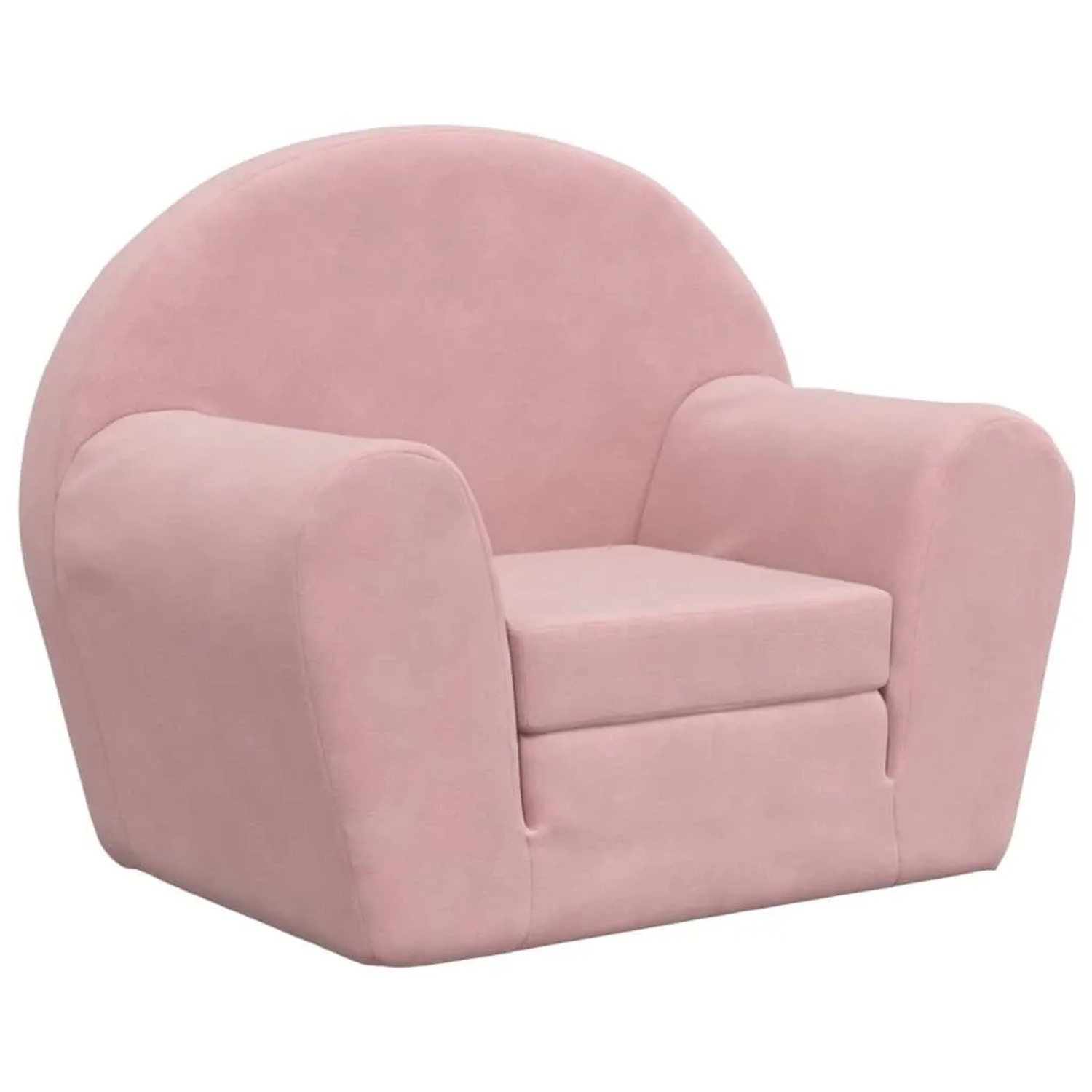 vidaXL Schlafsofa für Kinder Rosa Weich Plüsch 356997