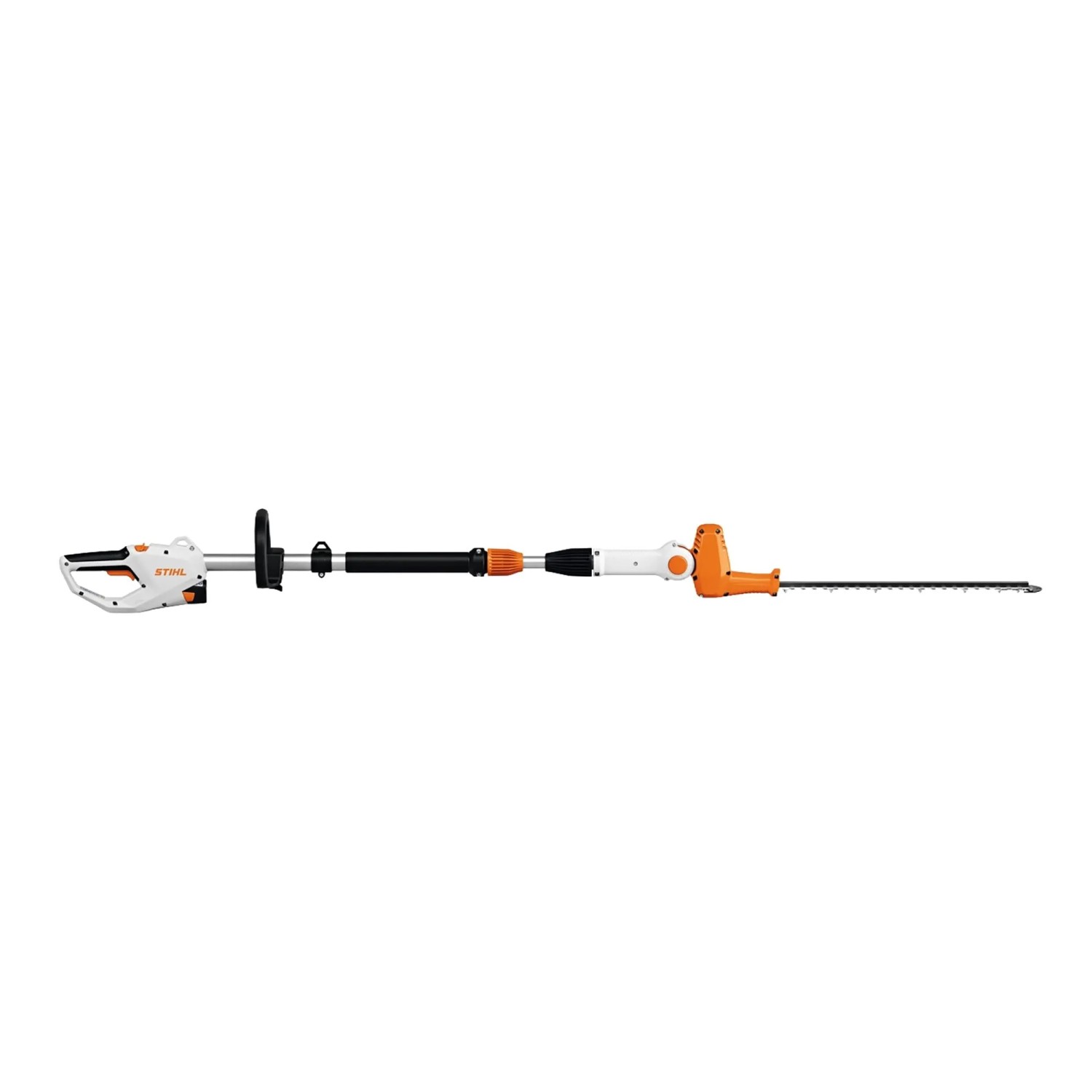 Stihl Akku-Heckenschneider HLA 40 mit Teleskopschaft, Akku-Heckenschere für hohe Hecken.