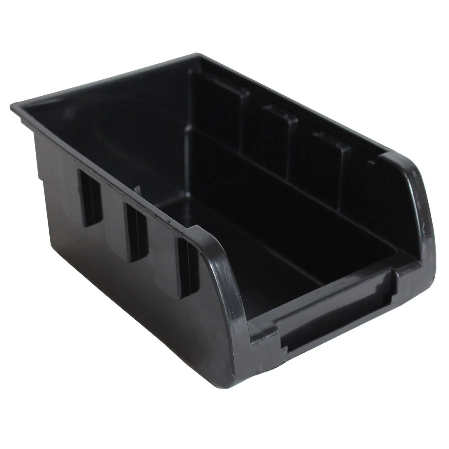 Schwarze Stapelbox aus dem TRUTZHOLM Werkzeugschrank Set.