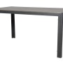 Rechteckiger ebuy24 Cirl Gartentisch, 150 cm, in Schwarz und Grau. Moderner Outdoor-Tisch.