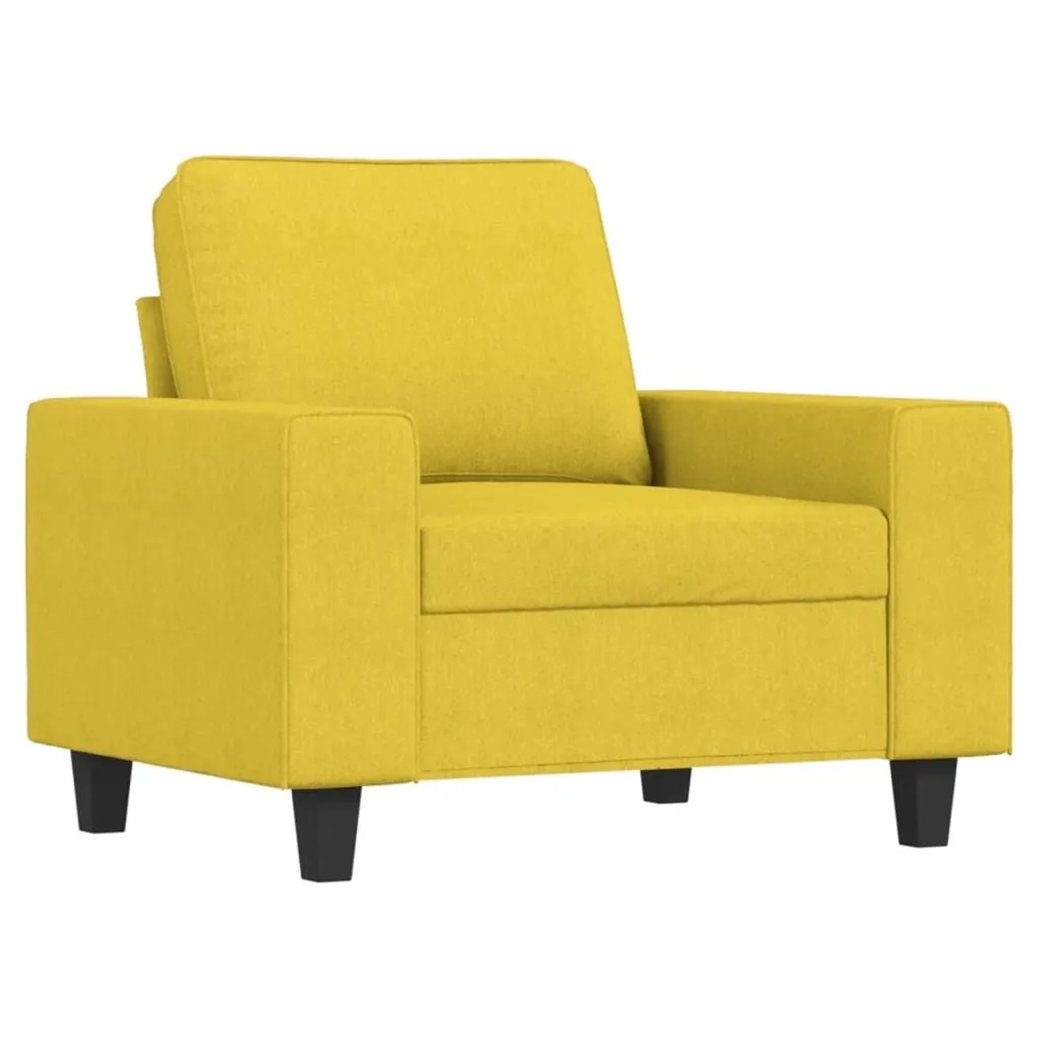 vidaXL Sessel Hellgelb 60 cm Stoff 359380