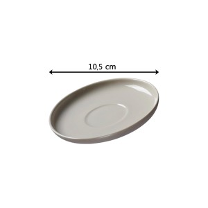 Ritzenhoff & Breker Jasper Untertasse, Taupe, 10,5 cm, passend zum Espresso-Set.