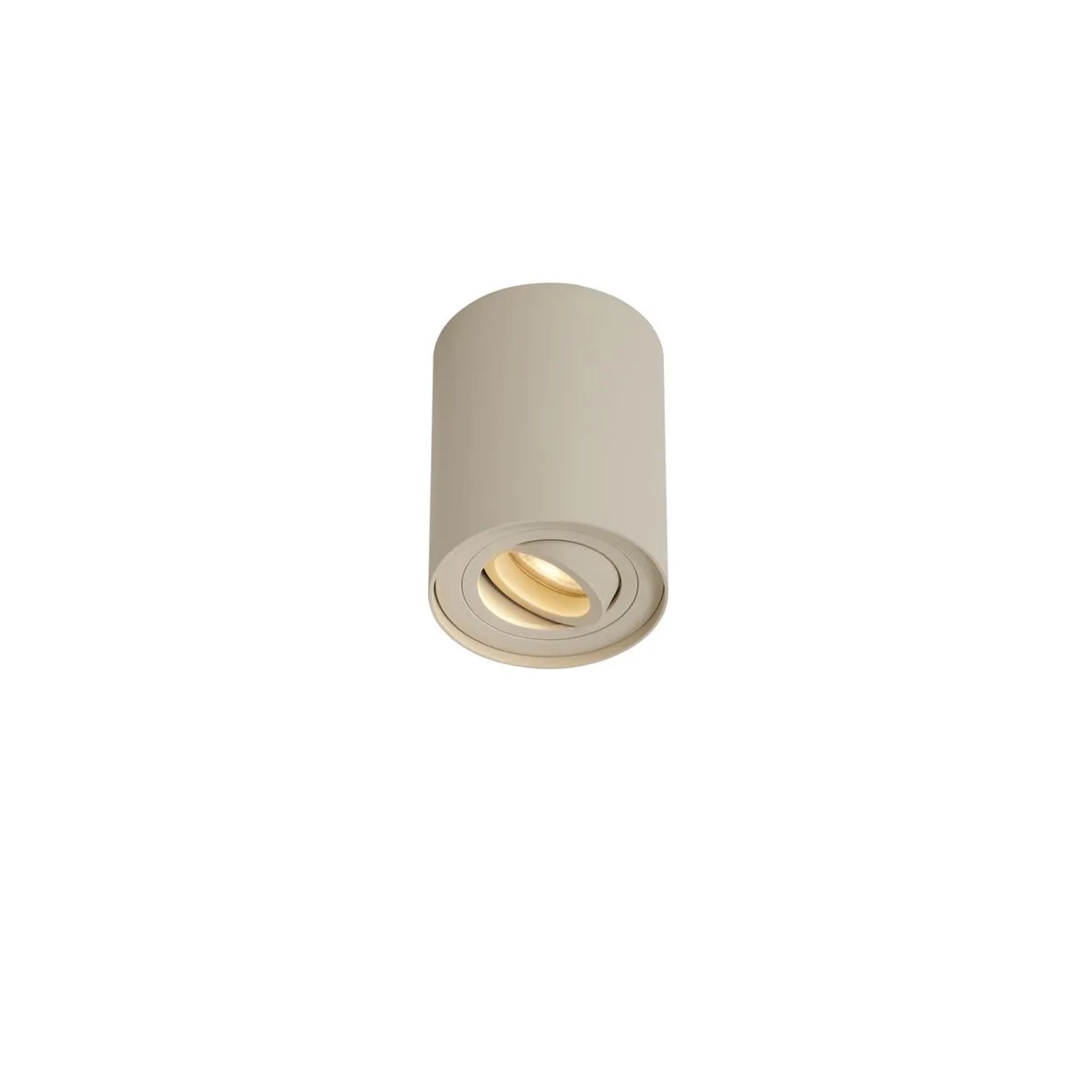 QAZQA Moderner Aufbaustrahler Beige GU10 50mm Drehbar und Kippbar Rondoo Up