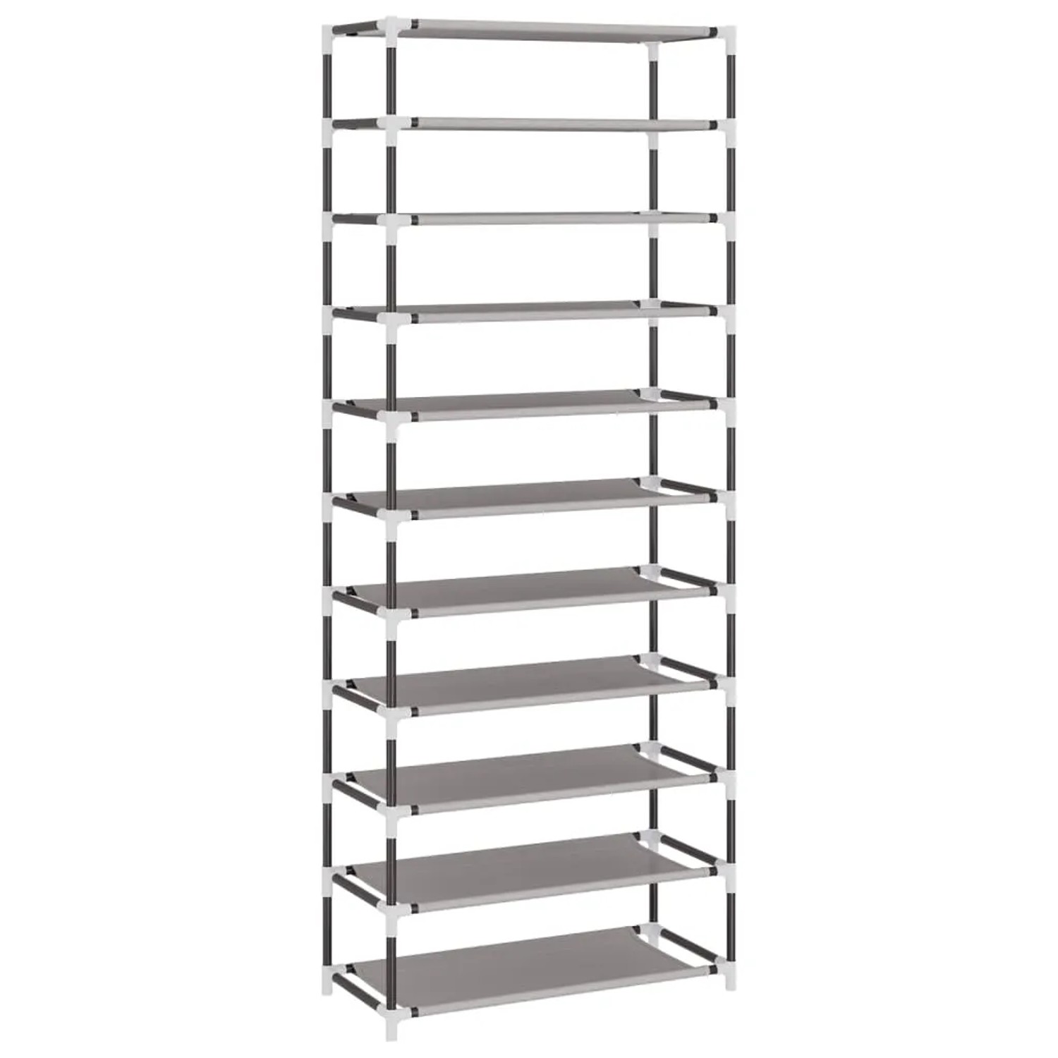vidaXL Schuhschrank Grau 60x30x166 cm Stoff 337259_6