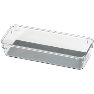 Wenko Schubladeneinsatz Long M, transparente Küchenhelfer Aufbewahrungsbox für Schubladen.