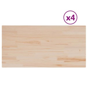 vidaXL Tischplatten 4 Stk 100x50x2,5 cm Rechteckig Massivholz Kiefer 847436