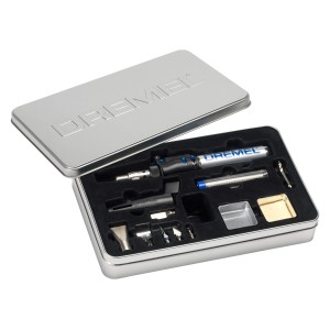 Dremel Gaslötkolben 2000 JA 6 in 1 Set in Metallbox mit Zubehör.