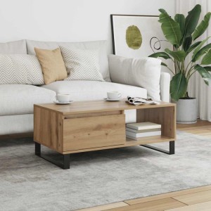 vidaXL Couchtisch Artisan-Eiche 90x50x36,5 cm Holzwerkstoff 857339