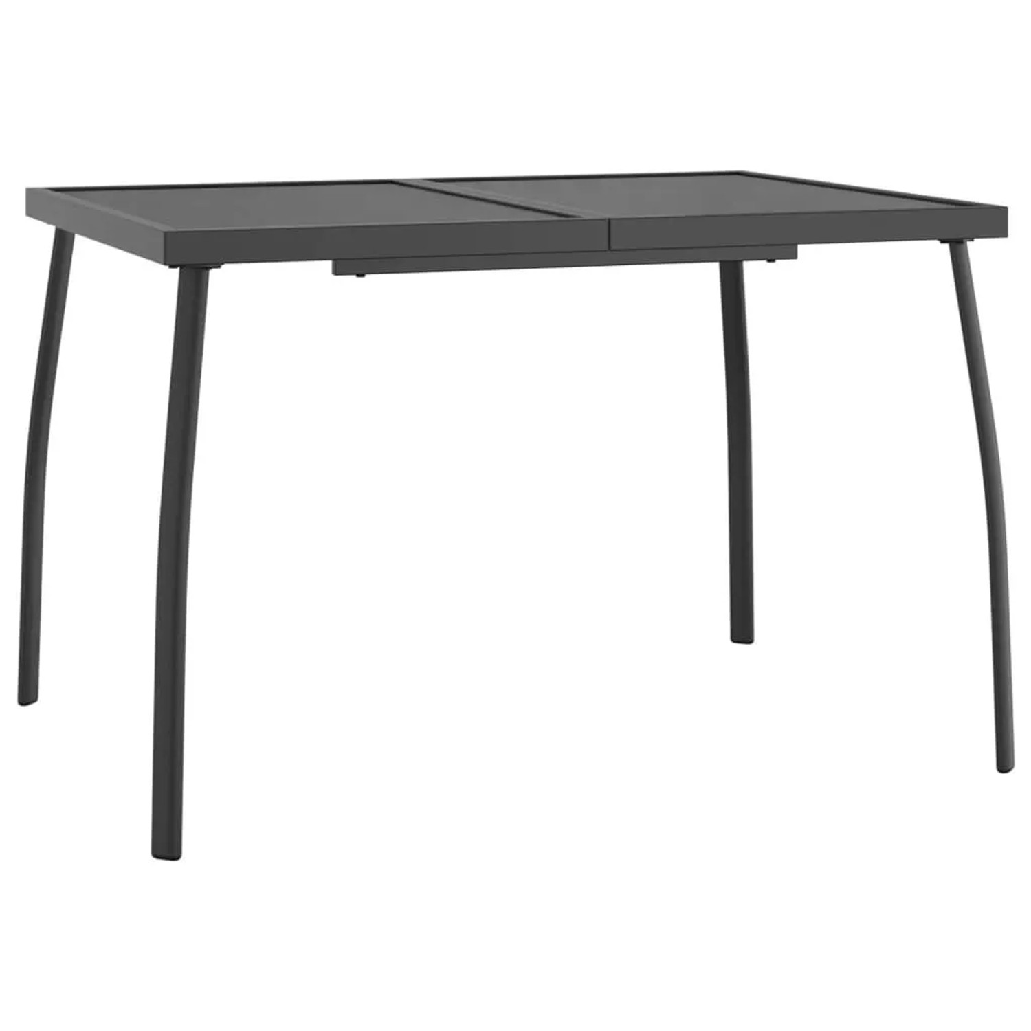 Furnicato Gartentisch Anthrazit 110x80x72 Cm Stahlgitter
