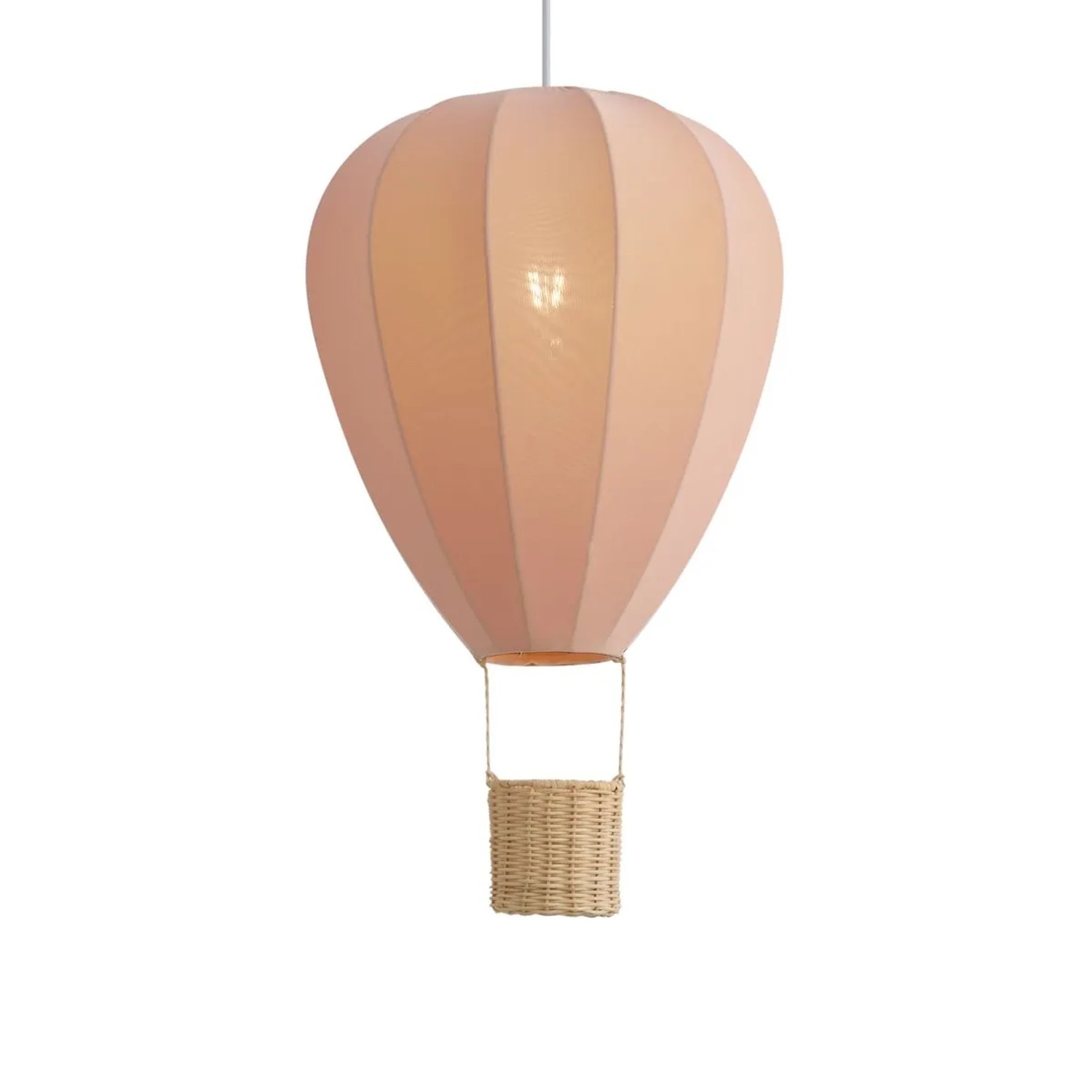 QAZQA Kinder-Pendelleuchte Rosa Heißluftballon Air Balloon