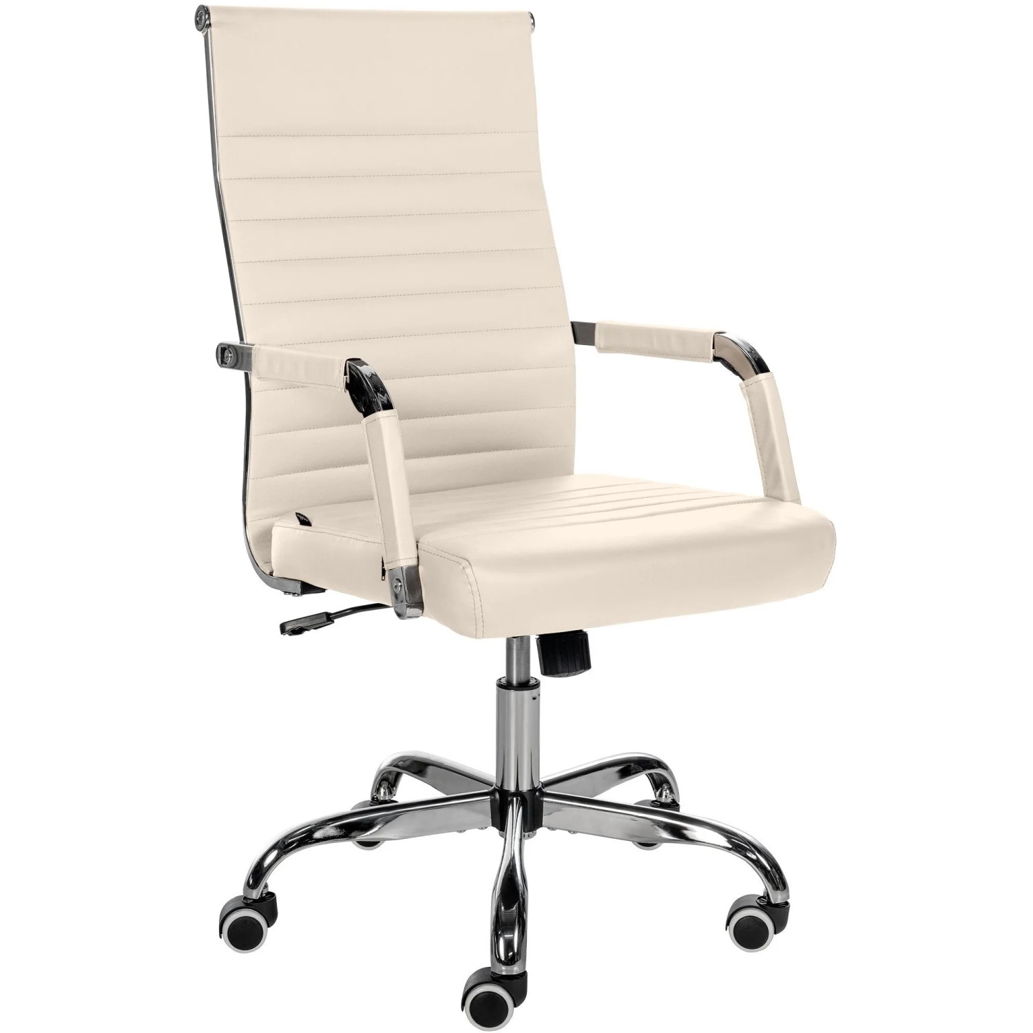 CLP Bürostuhl Amadora Creme/Kunstleder