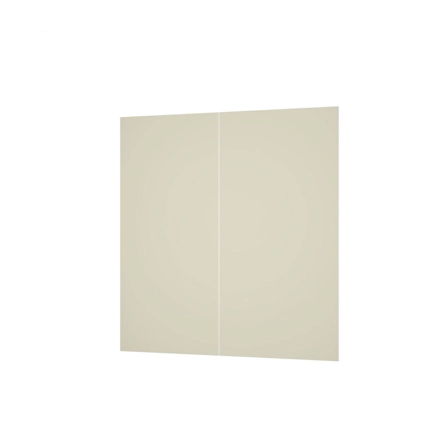 Duschparadies 150 x 210cm Duschrückwand Duschrückwände Wandverkleidung Premium Aluverbundplatte 3mm Fliesenersatz Elfenbeinweiß 2 Stück Zusammenbau