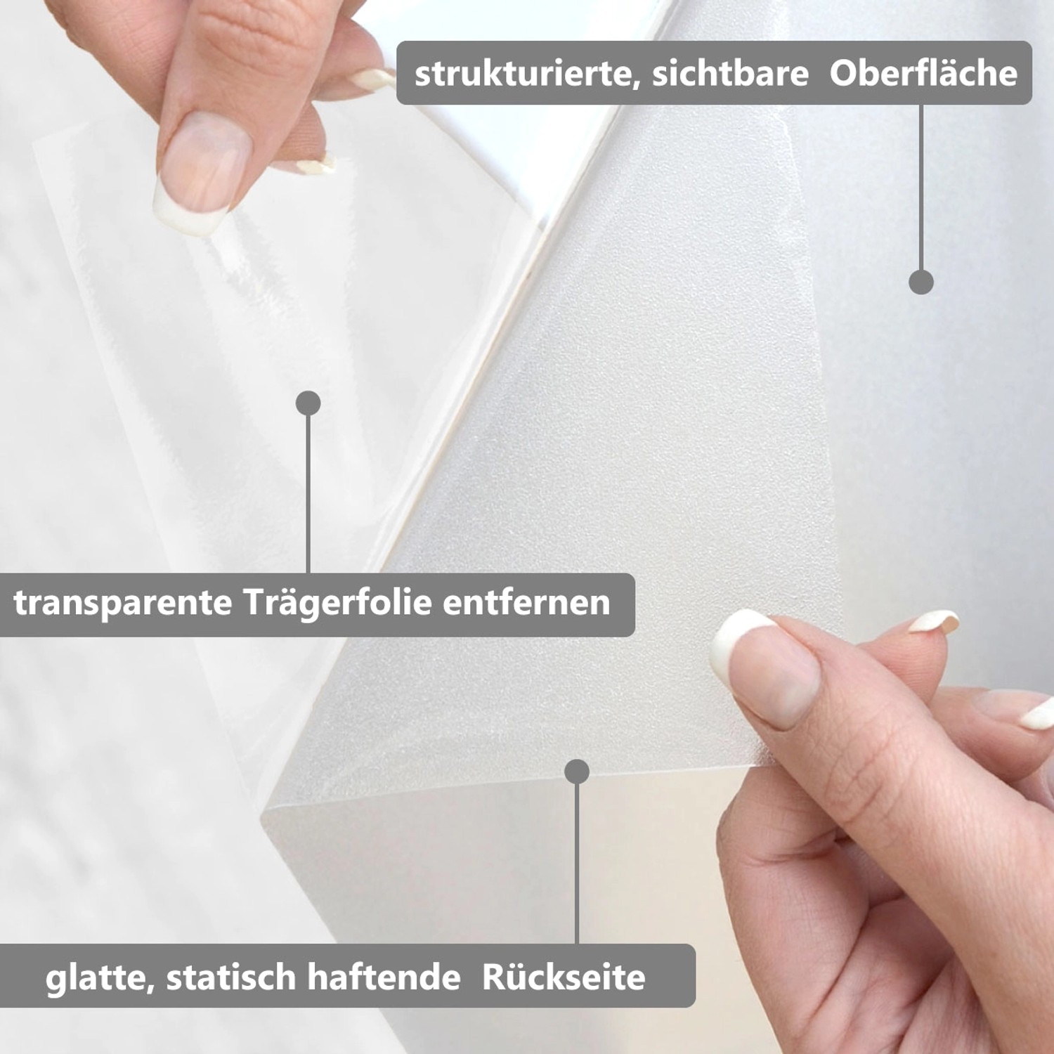 eyepower Milchglas Folie 90 x 200 cm selbstklebende Fensterfolie kaufen
