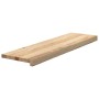 vidaXL Treppenstufen 4 Stk Unbehandelt 90x30x2 cm Massivholz Eiche 3282901